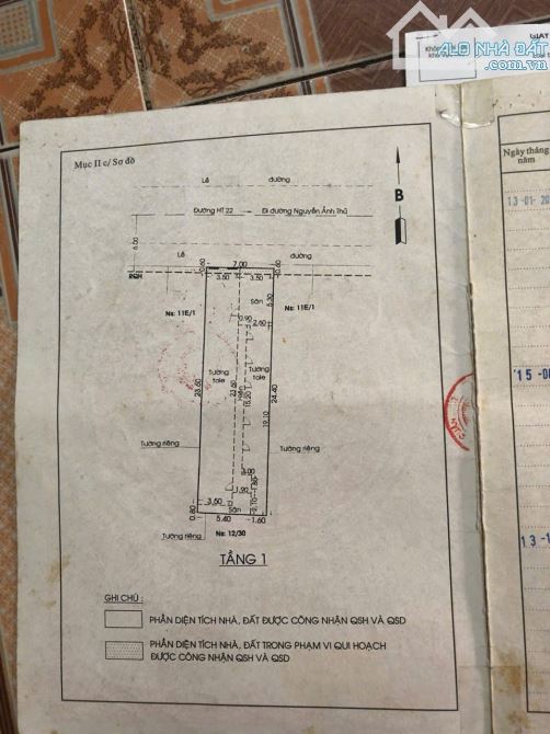 NHÀ (7x25m) MẶT TIỀN ĐƯỜNG HIỆP THÀNH 22, QUẬN 12 (MT CHỢ GIẢN DÂN) - 3