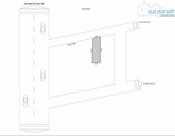 Bán Đất Thổ Cư Phương Canh-Nam Từ Liêm, 47,4m2. Ngõ thông morning đến cửa 50m ra Oto tránh - 4