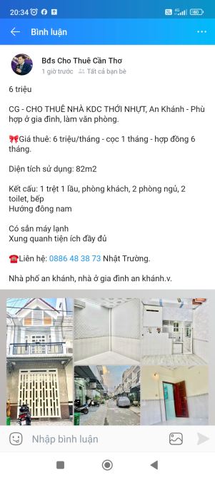 Nhà lầu kdc Thới Nhựt phù hợp ở và làm văn phòng - 7