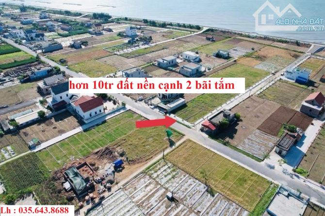 1 tỷ sở hữu đất gần biển Quất Lâm, Nam Định vừa ở và kinh doanh