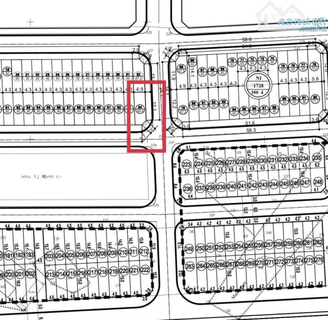 Bán đất lô góc Tái Định Cư Tam Kỳ , Vĩnh Niệm , Lê Chân , HP. DT 66m ngang 4,9m