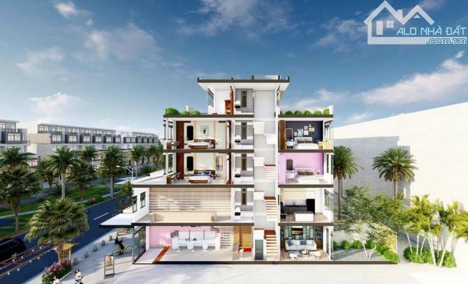 Bán nhà Shophouse 5 tầng mặt tiền trục đường 50m, Khu đô thị Phú Mỹ Tp Quảng Ngãi - 1