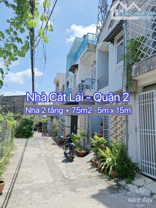 Nhà bán Quận 2, Lê ĐÌnh Quản P. Cát Lái 75m2 2 tầng giá chỉ 6,7 tỷ.