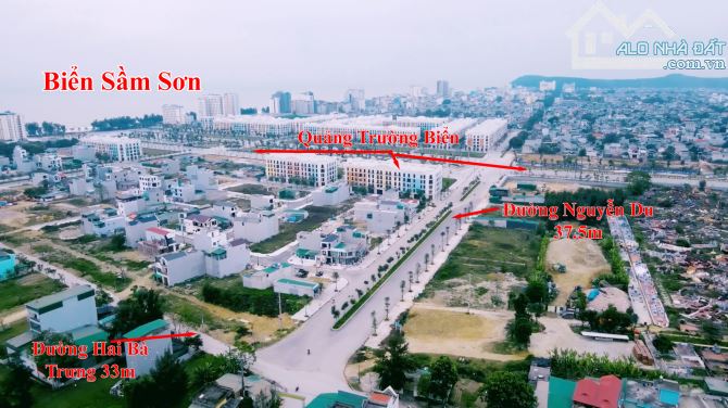 BÁN GẤP LÔ ĐẤT KHU QUẢNG TRƯỜNG, CÁCH BIỂN SẦM SƠN 300M, GIÁ HƠN 37TR/M2 CAM KẾT RẺ NHẤT - 1