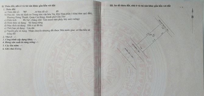 Bán nền Khu Văn Hóa Tây Đô, đường số 7 gần QL 1A - 2