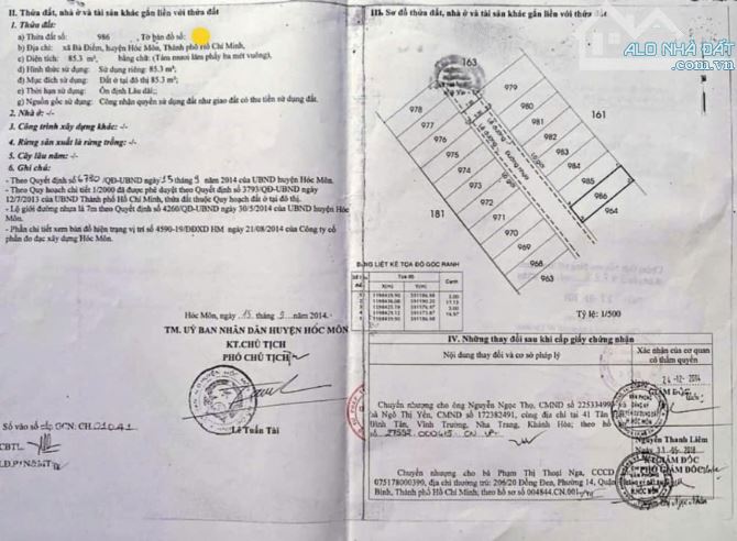BÁN GẤP 85M2 GẦN CHỢ BÀ ĐIỂM VÀ TRƯỜNG HỌC GIÁ CHỈ 1 TỶ 430TR GỌI XEM ĐẤT