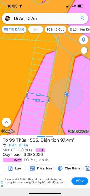 Đất đường C Khu Trung Tâm Hành Chính Dĩ An 97m , Thành phố Dĩ An - 2