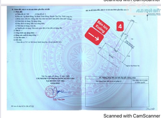 5×40 thổ mặt tiền Tỉnh 832 tân trụ Long An 1 tỷ650 triệu ( sát kcn) rẻ - 7