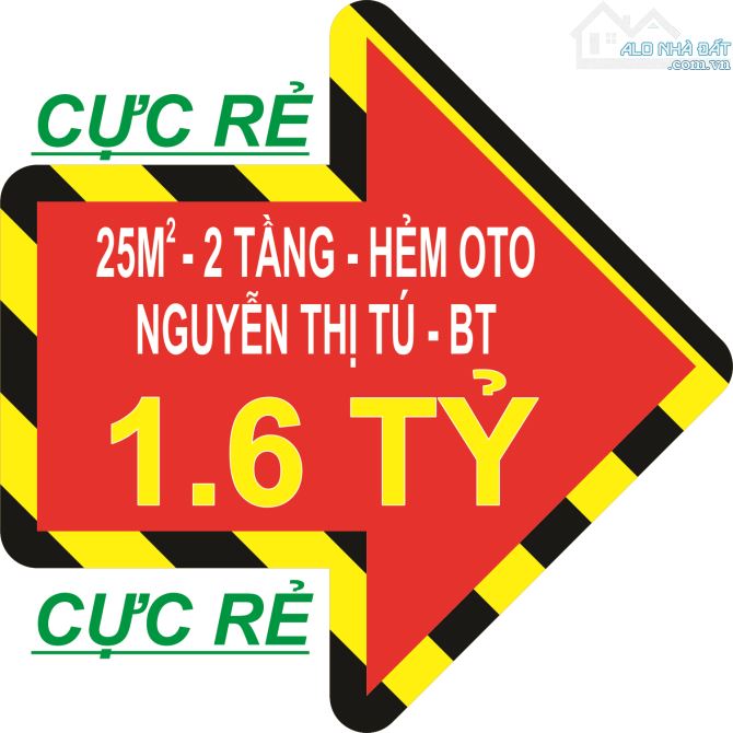 QUÁ RẺ. Nhỉnh 1 TỶ đã sở hữu: Nhà hẻm oto, Nguyễn Thị Tú,25m2, 2 tầng. - 4