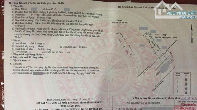 Nhà phố 148m gần cầu vượt Sóng Thần p. An Bình Tp Dĩ An