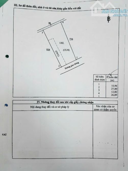 Bán mảnh đất thổ vườn.DT 320m2, sẵn 100m2 thổ cư. Giá 7.5 triệu/m2. KDC An Viễn Đồng Nai - 1