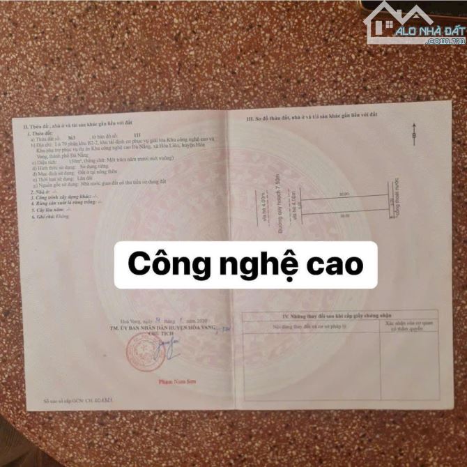 💥💥Quá rẻ!! Bán lô tdc công nghệ cao đường 7m5 - 1