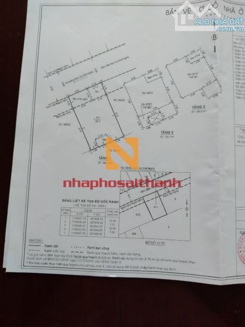 Bàn Nhà Hẻm Xe Hơi 2 Ôtô Tránh Nhau 384/33 Nam Kỳ Khởi Nghĩa, Phường Võ Thị Sáu, Quận 3. - 4