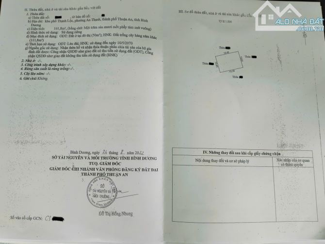 Đất gần chợ Búng phường An Thạnh, thành phố Thuận An. 15 tỷ - 6