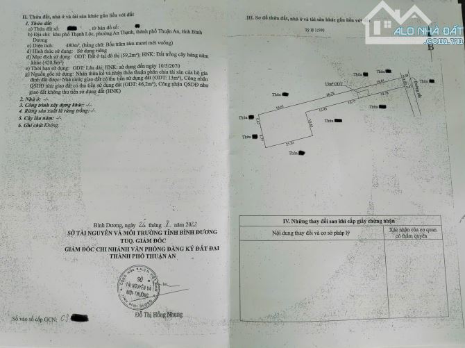 Đất gần chợ Búng phường An Thạnh, thành phố Thuận An. 15 tỷ - 7