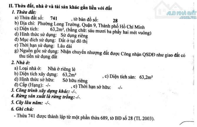 BÁN GẤP ĐẤT HẼM 1088 (HẼM XE HƠI) ĐƯỜNG NGUYỄN DUY TRINH, QUẬN 9, TP THỦ ĐỨC - 7