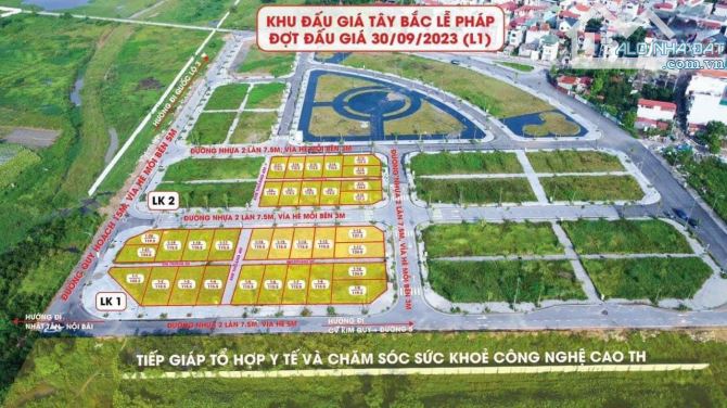 Bán đất đấu giá khu VIP Lễ Pháp trục Nhật Tân - Nội Bài cho các đại gia đẳng cấp Hà thành