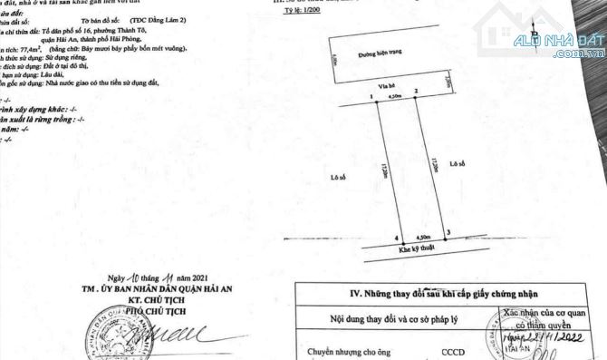 💯Bán đất TĐC Đằng Lâm 2 _ tuyến 2 Đường Ngô Gia tự ngay vòng xuyến sân bay cát bi - 1