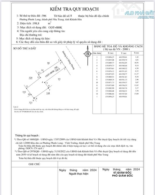 Bán lô đất mặt tiền đường Lê Hồng Phong, TTTP Nha Trang, 199m2 giá chỉ 47.7 Triệu - 2