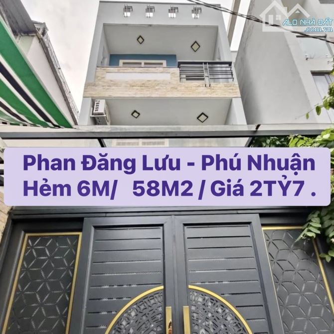 Bán nhà Phan Đăng Lưu Phú Nhuận Giá 2tỷ700tr Sổ Riêng