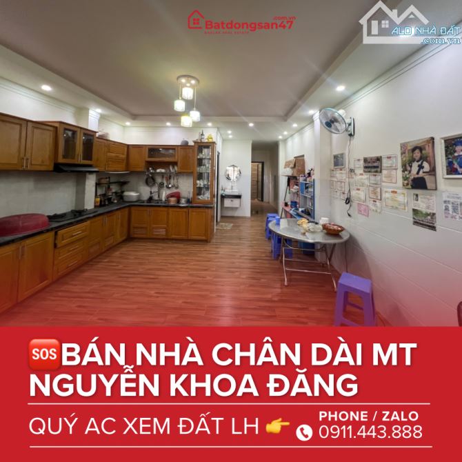 💥BÁN NHÀ CHÂN DÀI GÁC LỬNG MT NGUYỄN KHOA ĐĂNG - P. KHÁNH XUÂN - 1