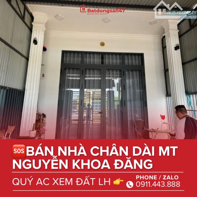 💥BÁN NHÀ CHÂN DÀI GÁC LỬNG MT NGUYỄN KHOA ĐĂNG - P. KHÁNH XUÂN - 2