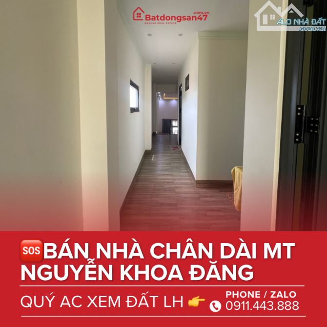 💥BÁN NHÀ CHÂN DÀI GÁC LỬNG MT NGUYỄN KHOA ĐĂNG - P. KHÁNH XUÂN - 7