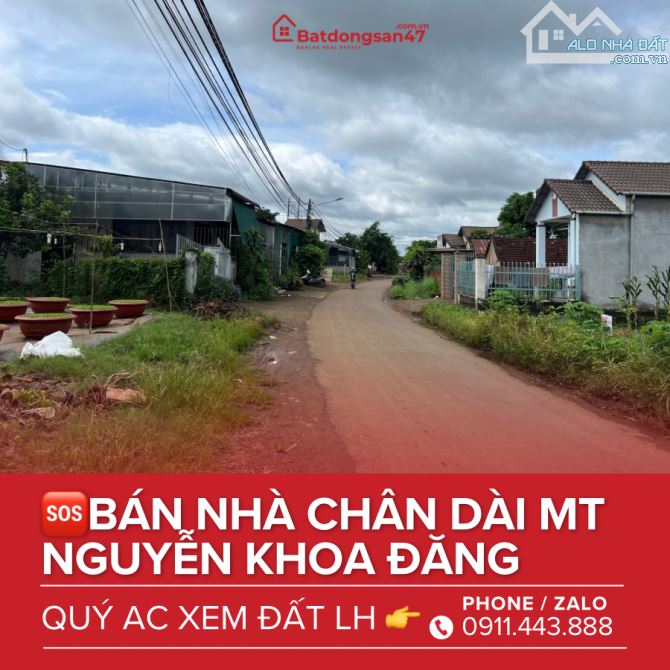 💥BÁN NHÀ CHÂN DÀI GÁC LỬNG MT NGUYỄN KHOA ĐĂNG - P. KHÁNH XUÂN - 8