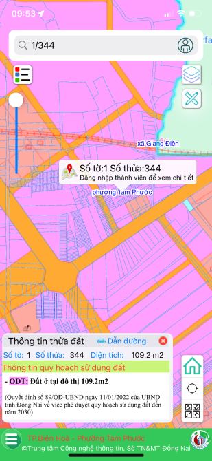 Bán lô đất gần Vòng Xoay 60m - Biên Hoà gần KCN Giang Điền