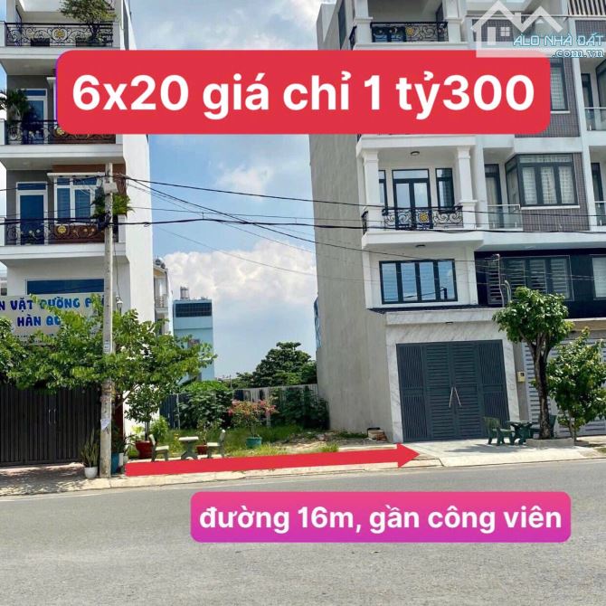 BÁN GẤP lô đất 120m2, giá 1 tỷ 300 đường Chu Văn An, kế bên Công viên 3a