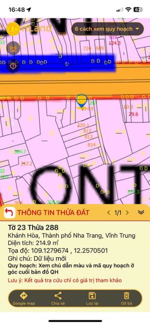 🍀🍀Chính chủ cần bán đất mặt tiền đường 23/10 - Vĩnh trung - Nha Trang ngang 10m nở hậu - 1