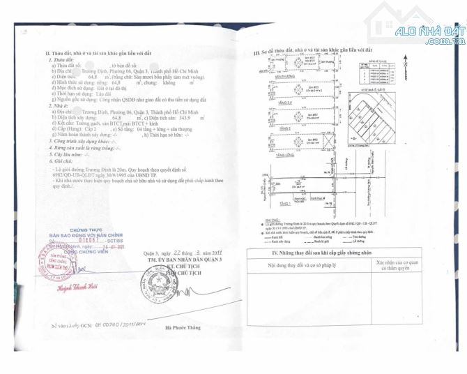 Chính chủ kẹt tiền cần bán gấp tòa nhà 6 tầng MT Trương Định, P.06, Quận 3, 65m2, 35.9 tỷ - 1