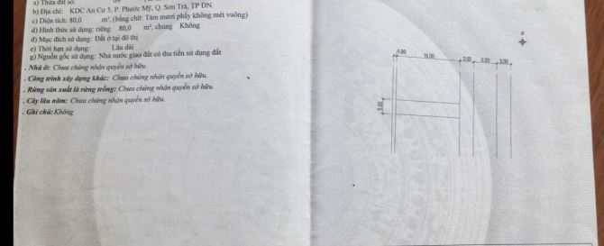 CẦN BÁN LÔ ĐẤT GIÁ TỐT ĐƯỜNG TRẦN ĐỨC THÔNG 80M ( 5TỈ450) - 1