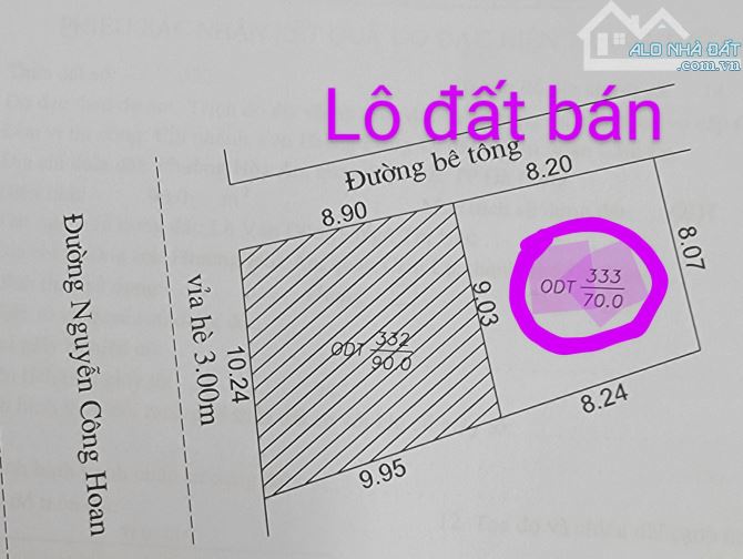 Bán đất kiệt 3m Nguyễn Công Hoan, mặt tiền 8,2m Sát bến xa Hoà An - Cẩm Lệ - 3