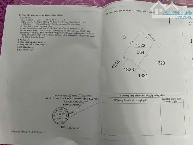 CẦN TIỀN GẤP - Bán đất thổ cư giá siêu rẻ 1,5 triệu/m² tại đường Bầu Mây, Trảng Bàng –SHR - 3