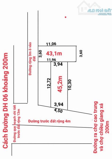 Bán 45m2 đất Cao Trung, ô tô tải vào đất, quy hoạch đường 30m. Sẵn sổ, giá đầu tư. - 3