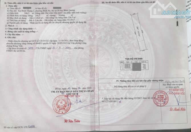 Đất đẹp 246m ngang 6.5 gần chợ Bình An Tp Dĩ An - 5