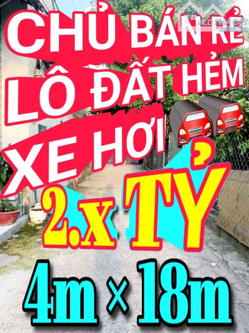 CHỦ BÁN RẺ LÔ ĐẤT 👉 Diện tích Đẹp 4 x 18 💥 Chỉ 2.x TỶ 🚘 Hẻm Xe Hơi #GÒ_VẤP 🔥🔥🔥