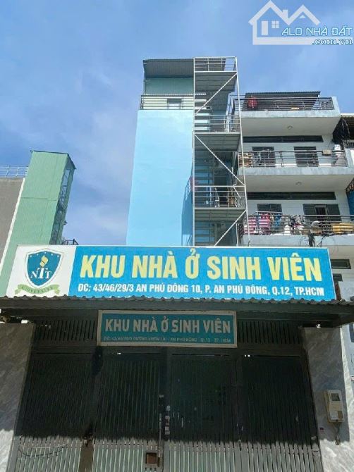 BÁN CHDV 5 TẦNG DÒNG TIỀN HXH 7M VƯỜN LÀI, AN PHÚ ĐÔNG, Q12 GIÁ 14 TỶ