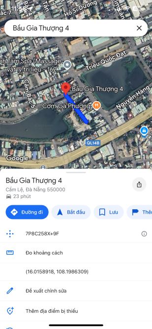 ❌Bán lô đất 3 mặt tiền đường Bàu Gia Thượng 4 view hồ- Gọi Đàm Tiến - 1