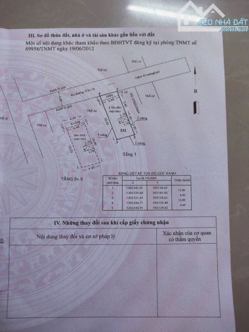 BÁN NHÀ TRỆT 2 LẦU (4.5x12) HẺM VIP KHU PHÂN LÔ TRẦN THỊ NĂM (TCH10), Q12 - 4