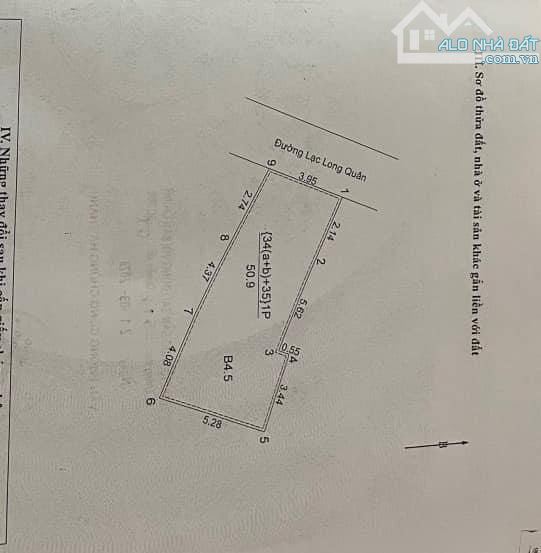 BÁN NHÀ MP LẠC LONG QUÂN - Q. CẦU GIẤY - 52M - 7 TẦNG - MT 4M