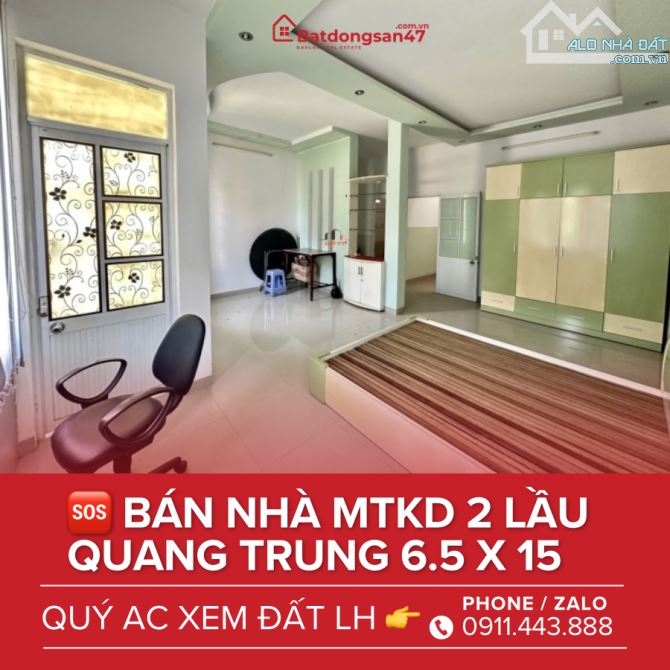 💥BÁN NHÀ 2 LẦU MTKD QUANG TRUNG NGAY TRƯỜNG CHU VĂN AN - 1