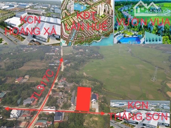 Bán 135m2 đất gần KCN Hoàng Xá Thanh Thủy, mtien 6.3m, cách đường tlộ 50m, đường 5m, 460tr - 1