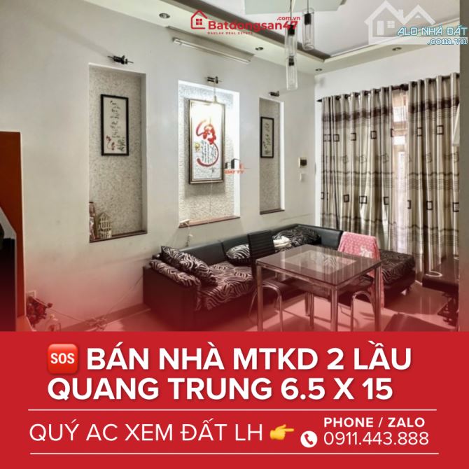 💥BÁN NHÀ 2 LẦU MTKD QUANG TRUNG NGAY TRƯỜNG CHU VĂN AN - 2