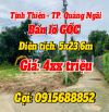 🌟ĐẤT RẺ TỊNH THIỆN - TP.QUẢNG NGÃI 🍀BÁN LÔ GÓC - GIÁ: 4xx triệu