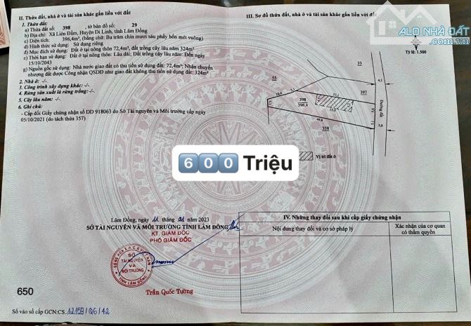 ✨ 511m2 sẵn Thổ Cư, Mặt tiền Ngang 14M. Đứng trên đất thấy QL20 và KDL Thác Bobla - 680Tr - 10
