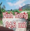 "Bán đất thổ cư Vĩnh Trung, Nha Trang đường bê tông 4m. Gần khu dân cư.   - 94,6 m2 thổ cư