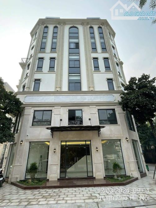 Bán nhà lô góc 1 mặt phố 2 mặt ngõ ô tô tránh Dương Khuê, Cầu Giấy 150m 7 tầng 61 tỷ