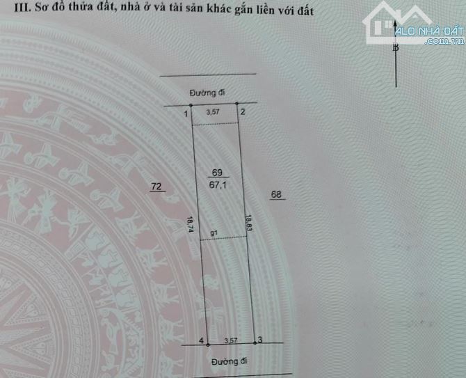 Cực Hiếm- Cần Bán Gấp 68m Đất TT Liên Ninh Thanh Trì P.lô- ÔTô TRÁNH SỐC chỉ 5.9 tỷ - 1